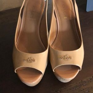 Coach Wedges Nude 7